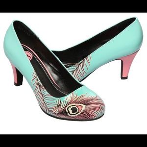 T.U.K Anti-Pop Peacock Heels